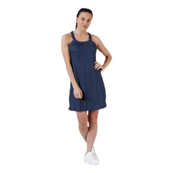 Prana Blue Striped Dress - Picture 1 of 5